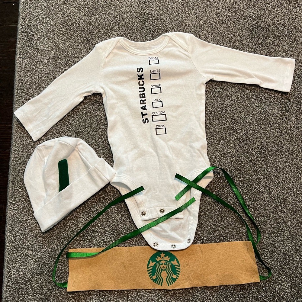 Starbucks barista Halloween costume 6 months